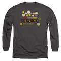 Charcoal - Front - Dubble Bubble Unisex Adult Razzles Retro Box Long-Sleeved T-Shirt