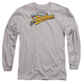 Athletic - Front - Dubble Bubble Unisex Adult Tongue Splashers Logo Heather Long-Sleeved T-Shirt