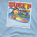 Light Blue - Pack Shot - Dubble Bubble Unisex Adult Surfn Usa Gum T-Shirt