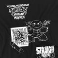 Black - Side - Teenage Mutant Ninja Turtles: Mutant Mayhem Unisex Adult Mono T-Shirt
