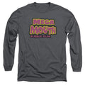 Charcoal - Front - Dubble Bubble Mens Mega Mouth Long-Sleeved T-Shirt