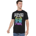 Black - Lifestyle - TMNT Unisex Adult Be Kind Share Pizza T-Shirt