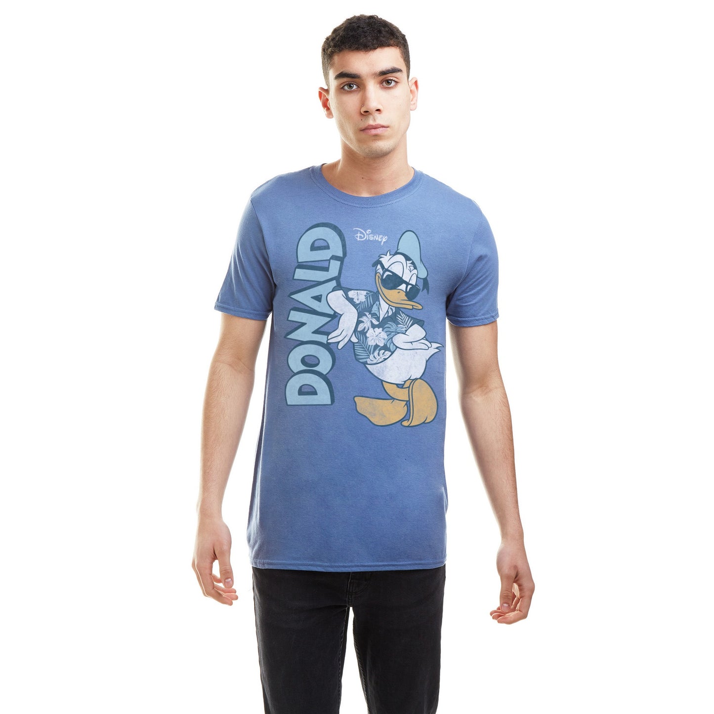 Indigo - Side - Mickey Mouse & Friends Mens Play It Cool Donald Duck T-Shirt