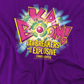 Purple - Side - Dubble Bubble Unisex Adult Ka Boom T-Shirt