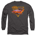 Charcoal - Front - Pontiac Unisex Adult Judged Long-Sleeved T-Shirt