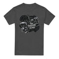 Charcoal - Front - The Twilight Zone Unisex Adult Strange Faces Heather T-Shirt
