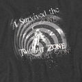 Charcoal - Side - The Twilight Zone Unisex Adult I Survived Heather T-Shirt