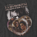 Charcoal - Side - Labyrinth Unisex Adult Globe Heather T-Shirt