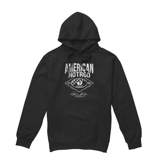 Black - Front - Carroll Shelby Unisex Adult American Hotrod Hoodie