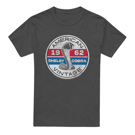 Charcoal - Front - Carroll Shelby Unisex Adult Vintage Circle Heather T-Shirt