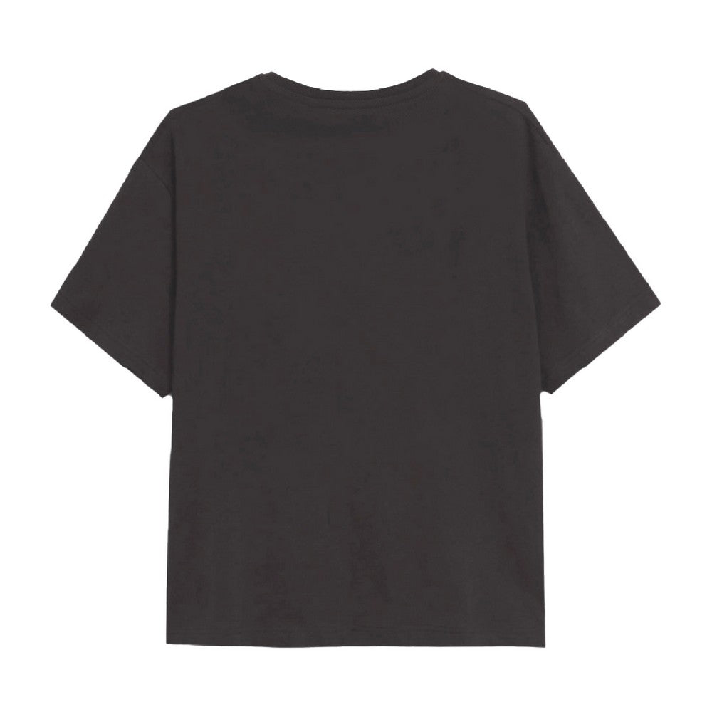 Charcoal - Back - Bambi Girls Outline Metallic T-Shirt