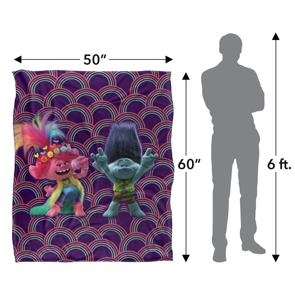 Multicoloured - Lifestyle - Trolls Cheer Up Silky Soft Touch Blanket