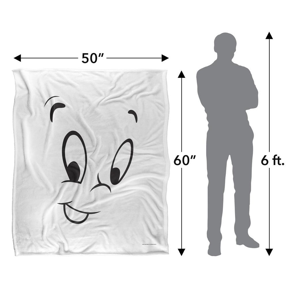 White - Lifestyle - Casper The Friendly Ghost Silky Face Soft Touch Blanket