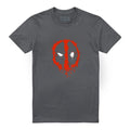 Charcoal - Front - Deadpool Unisex Adult Painted Logo T-Shirt