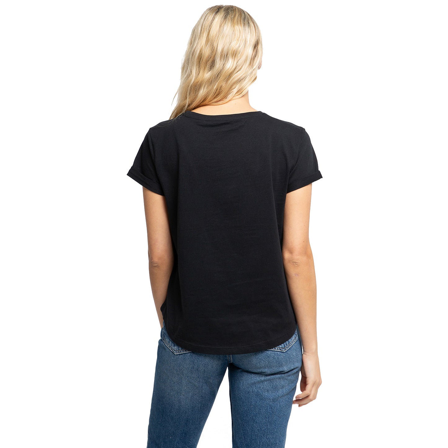 Black - Back - Sesame Street Womens-Ladies Go Away Classic T-Shirt