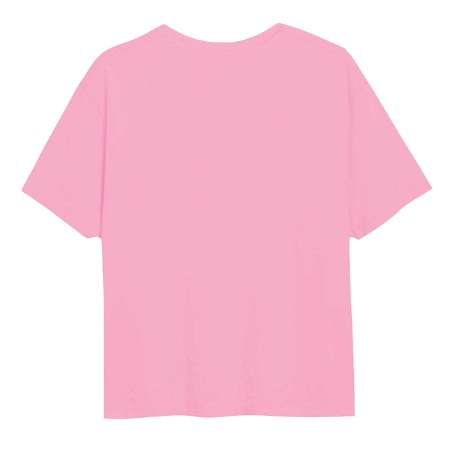 Light Pink - Back - Disney Girls Mickey Mouse Silly Face T-Shirt