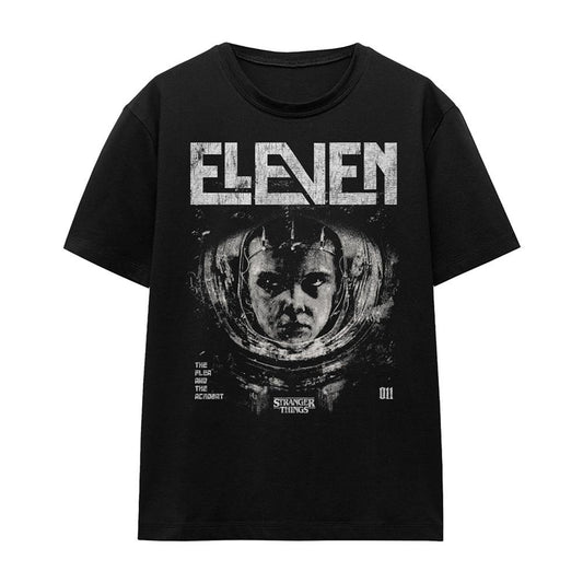 Black - Front - Stranger Things Womens-Ladies Laboratory Eleven T-Shirt