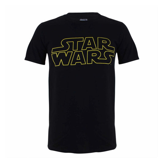 Black - Front - Star Wars Mens Logo T-Shirt