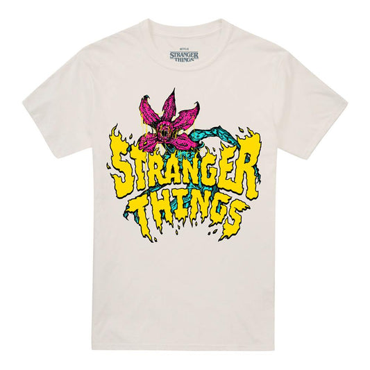 Natural - Front - Stranger Things Unisex Adult Cruiser Demogorgon T-Shirt