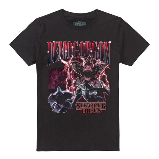 Black - Front - Stranger Things Unisex Adult Demogorgon Homage T-Shirt
