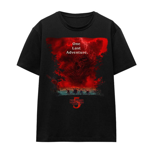Black - Front - Stranger Things 5 Womens-Ladies Vecna Clouds T-Shirt