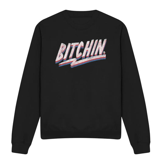 Black - Front - Stranger Things Unisex Adult Bitchin Sweatshirt