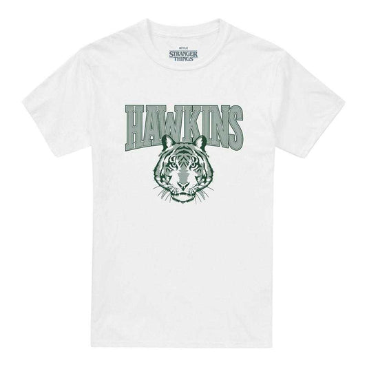 White - Front - Stranger Things Unisex Adult Hawkins High 1987 Back Print T-Shirt
