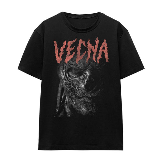 Black - Front - Stranger Things Womens-Ladies Vecna Face T-Shirt