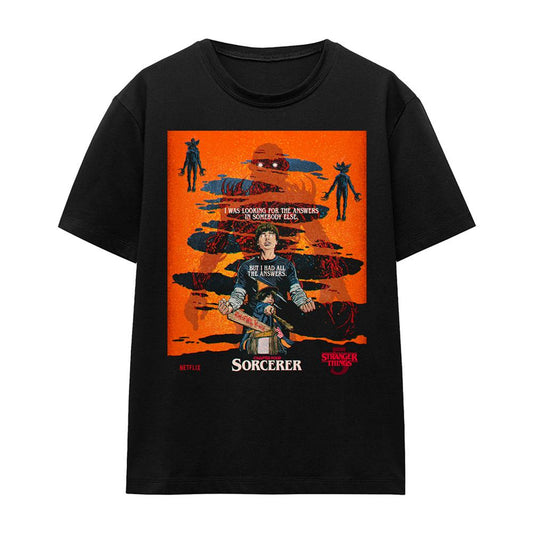 Black-Orange - Front - Stranger Things 5 Womens-Ladies Butcher Billy Chapter 4 T-Shirt
