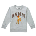 Sports Grey - Front - Bambi Girls Collegiate Crew Neck Sweatshirt