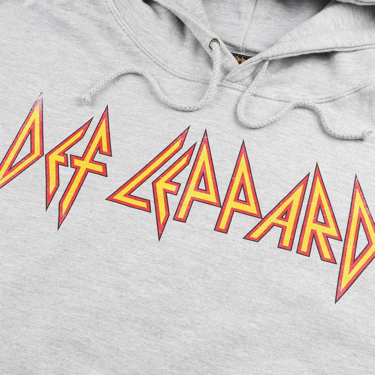 Grey Heather - Side - Def Leppard Mens Logo Hoodie