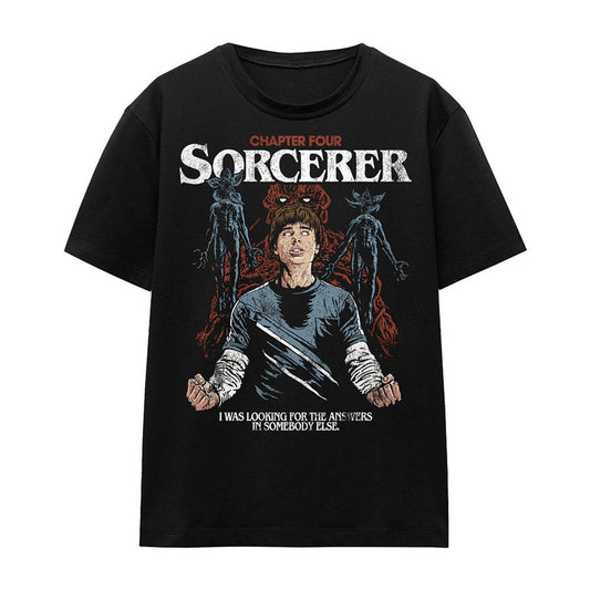 Black - Front - Stranger Things Womens-Ladies The Sorcerer T-Shirt