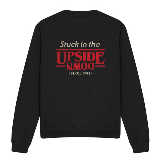 Black - Front - Stranger Things Unisex Adult Upside Down Slogan Sweatshirt