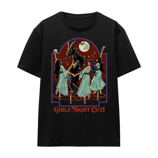 Black - Front - Steven Rhodes Womens-Ladies Girl´s Night Out T-Shirt