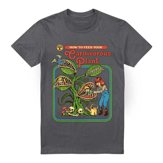 Charcoal - Front - Steven Rhodes Unisex Adult Carnivorous Plant T-Shirt