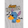 Sport Heather - Side - Lilo & Stitch Childrens-Kids Happy Halloween T-Shirt