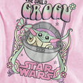 Pink - Side - Star Wars: The Mandalorian Childrens-Kids Grogu Hippie T-Shirt