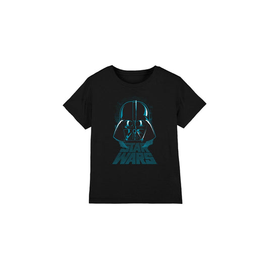 Black - Front - Star Wars Childrens-Kids Darth Vader Distressed T-Shirt