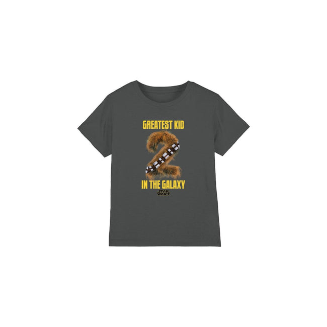 Charcoal - Front - Star Wars Childrens-Kids Greatest Kid Chewbacca T-Shirt