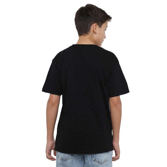 Black - Pack Shot - Marvel Childrens-Kids X-Men Gambit Infographic T-Shirt