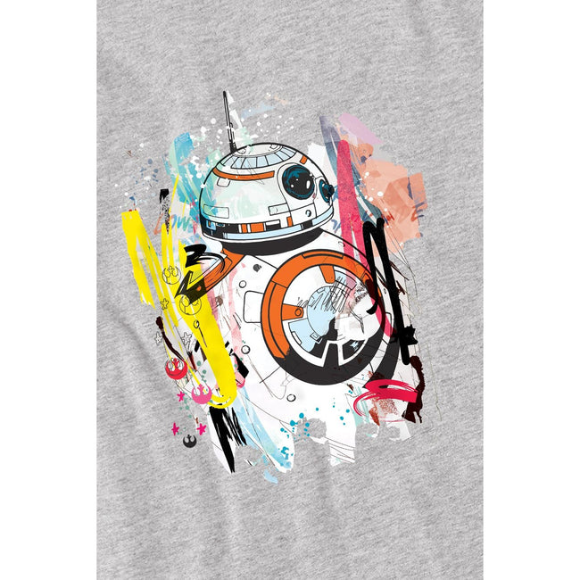Sport Heather - Side - Star Wars Childrens-Kids BB-8 Abstract T-Shirt