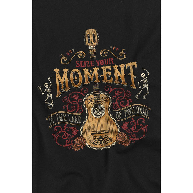 Black - Side - Coco Childrens-Kids Seize Your Moment In The Land Of The Dead T-Shirt