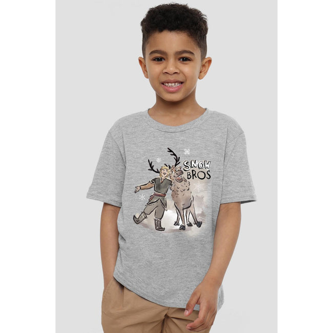 Sport Heather - Lifestyle - Frozen Childrens-Kids Snow Bros Kristoff Sven T-Shirt