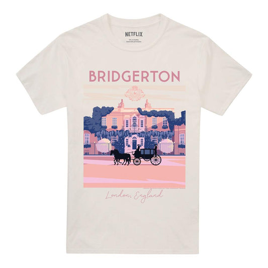 Natural - Front - Bridgerton Unisex Adult Modern Minimal T-Shirt