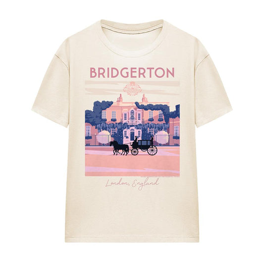 Natural - Front - Bridgerton Womens-Ladies Modern Minimal T-Shirt