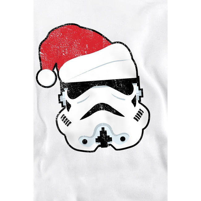 White - Lifestyle - Star Wars Unisex Adult Stormtrooper Santa Christmas Sweatshirt