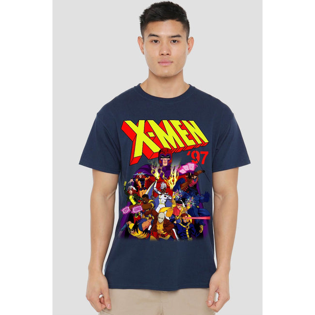 Navy - Lifestyle - Marvel Mens X-Men 97 Comic T-Shirt