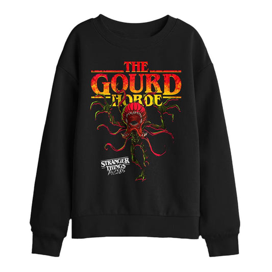 Black - Front - Stranger Things: Tales from ´85 Childrens-Kids The Gourd Horde Sweatshirt