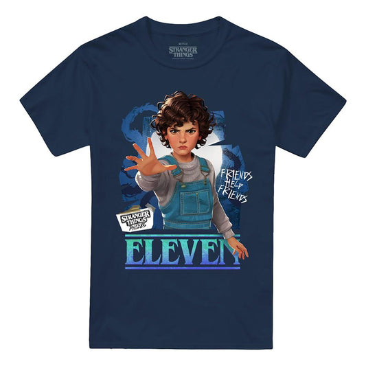 Navy - Front - Stranger Things: Tales from ´85 Unisex Adult Eleven T-Shirt