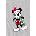 Sport Heather - Side - Disney Mens Mickey Mouse Tartan Christmas T-Shirt